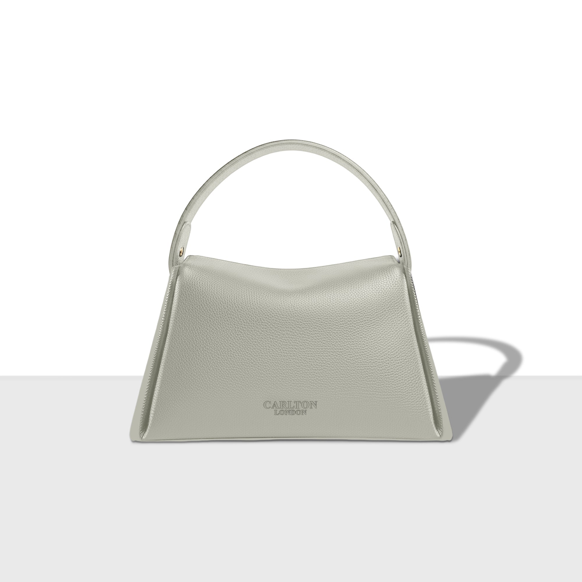 Carlton London Eliza Satchel Light Grey Handbag  CLHB 19