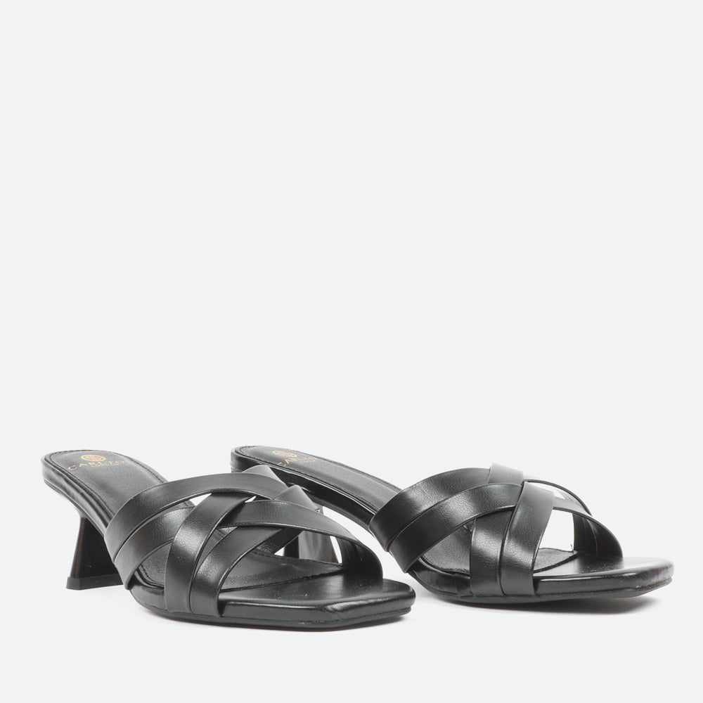 Leather low heel discount sandals