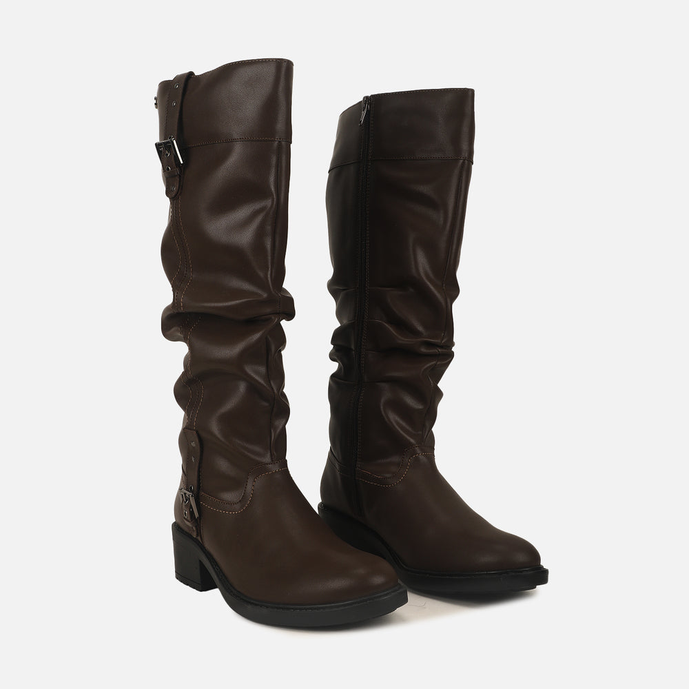 Women Long Low Heel Boot