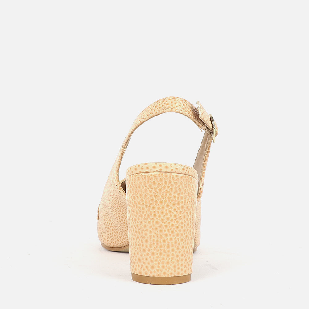 Women Block Mid Heel Sandal