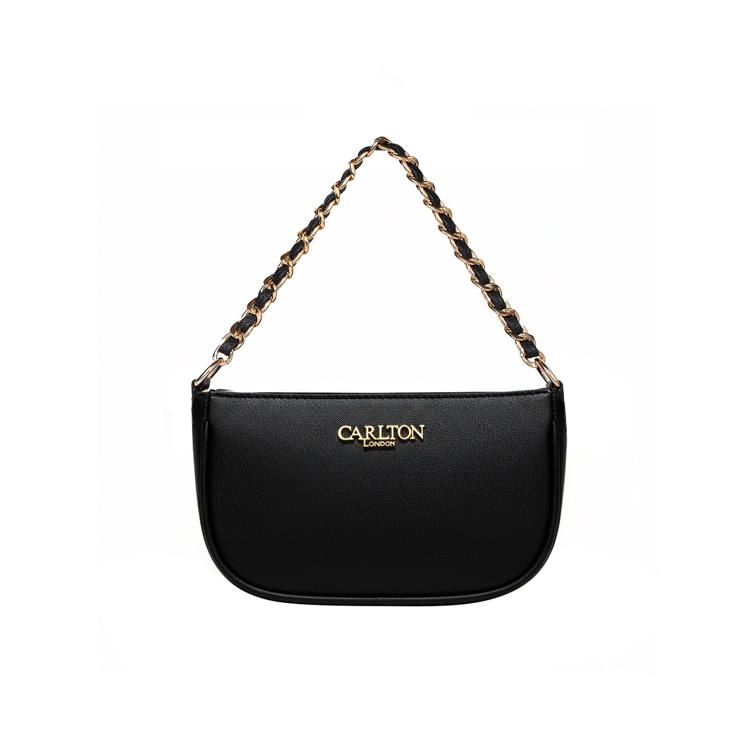 Carlton London Raffaella Black Textured Sling Bag  CLLP 1068 BLACK