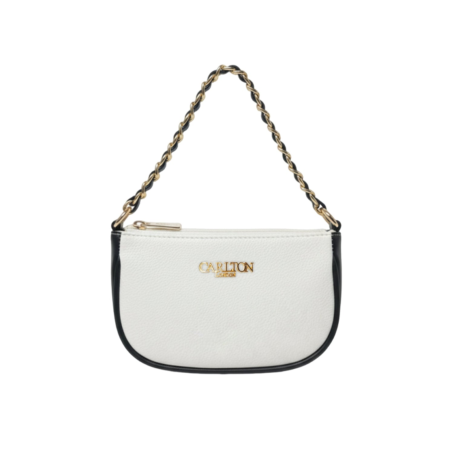 Carlton London Raffaella Black Textured Two Tone Sling Bag  CLLP 1077 BLACK