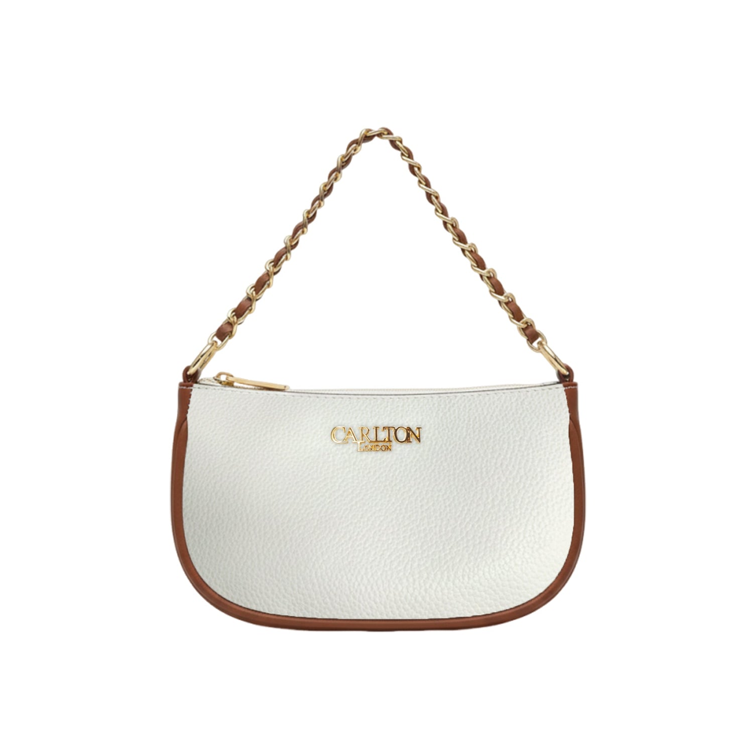 Carlton London Raffaella Black Textured Two Tone Sling Bag  CLLP 1077 TAN