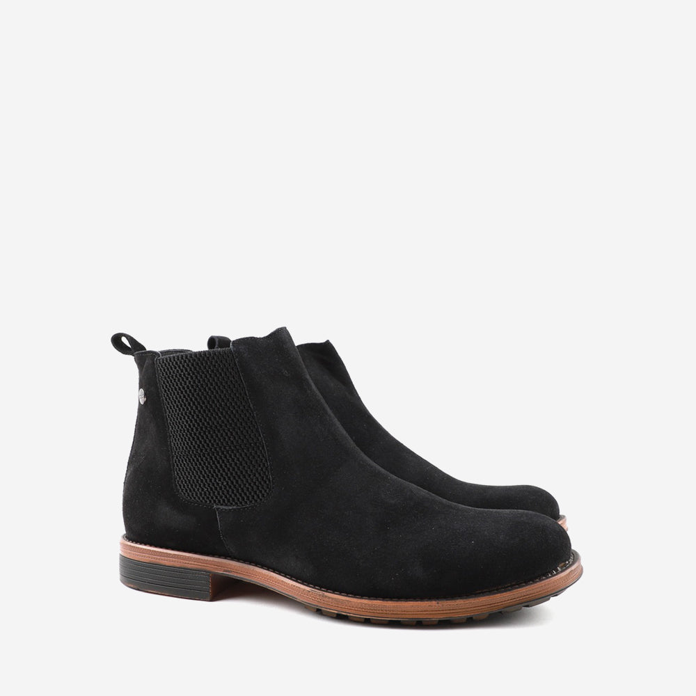 Mens flat store chelsea boots