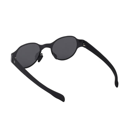 Carlton London Premium Black Toned Polarised And Uv Protected Lens Round Sunglasses For Men