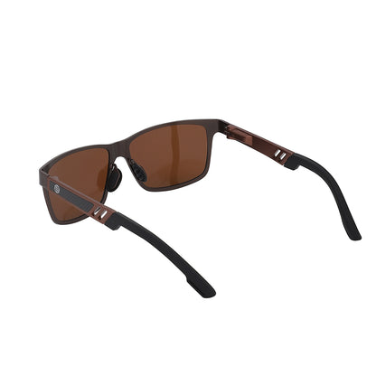 Carlton London Premium Brown Toned Polarised And Uv Protected Lens Square Sunglasses For Men