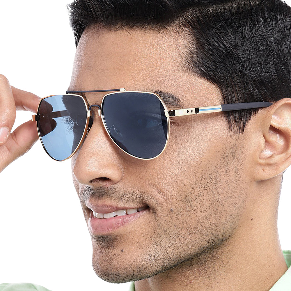 Polarized Green-Blue Mirrored Aviator Men & Women - EyeNeeds