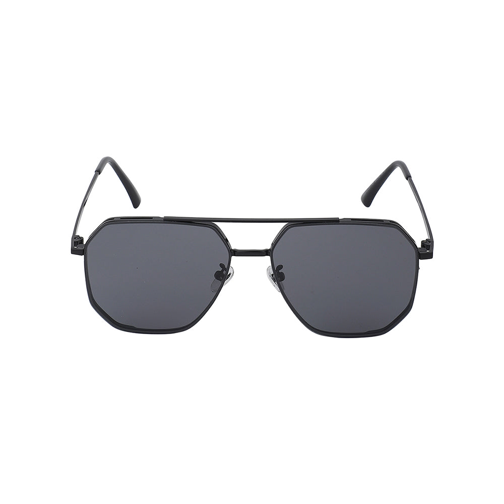 Carlton London Premium Black Toned Polarised And Uv Protected Lens Rectangle Sunglasses For Men
