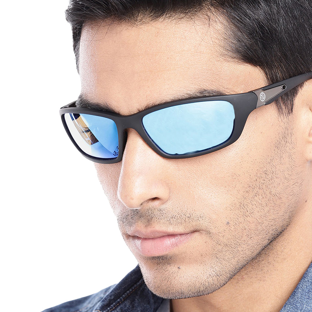 Buy Carlton London Premium Men Blue Polarised & UV Protected Lens