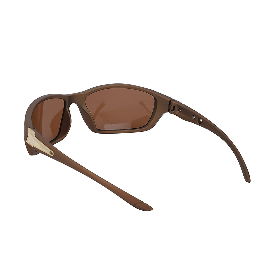Carlton London Premium Brown Toned Polarised And Uv Protected Lens Sports Sunglasses For Men