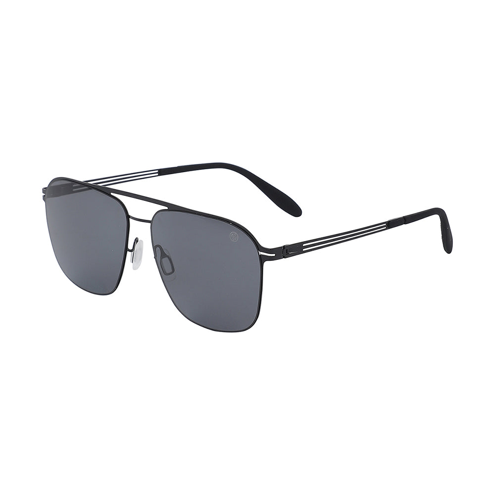 Carlton London Premium Black Toned Polarised And Uv Protected Lens Square Sunglasses For Men