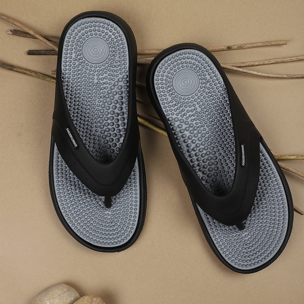 Men Acupressure Footbed Thong Sandals