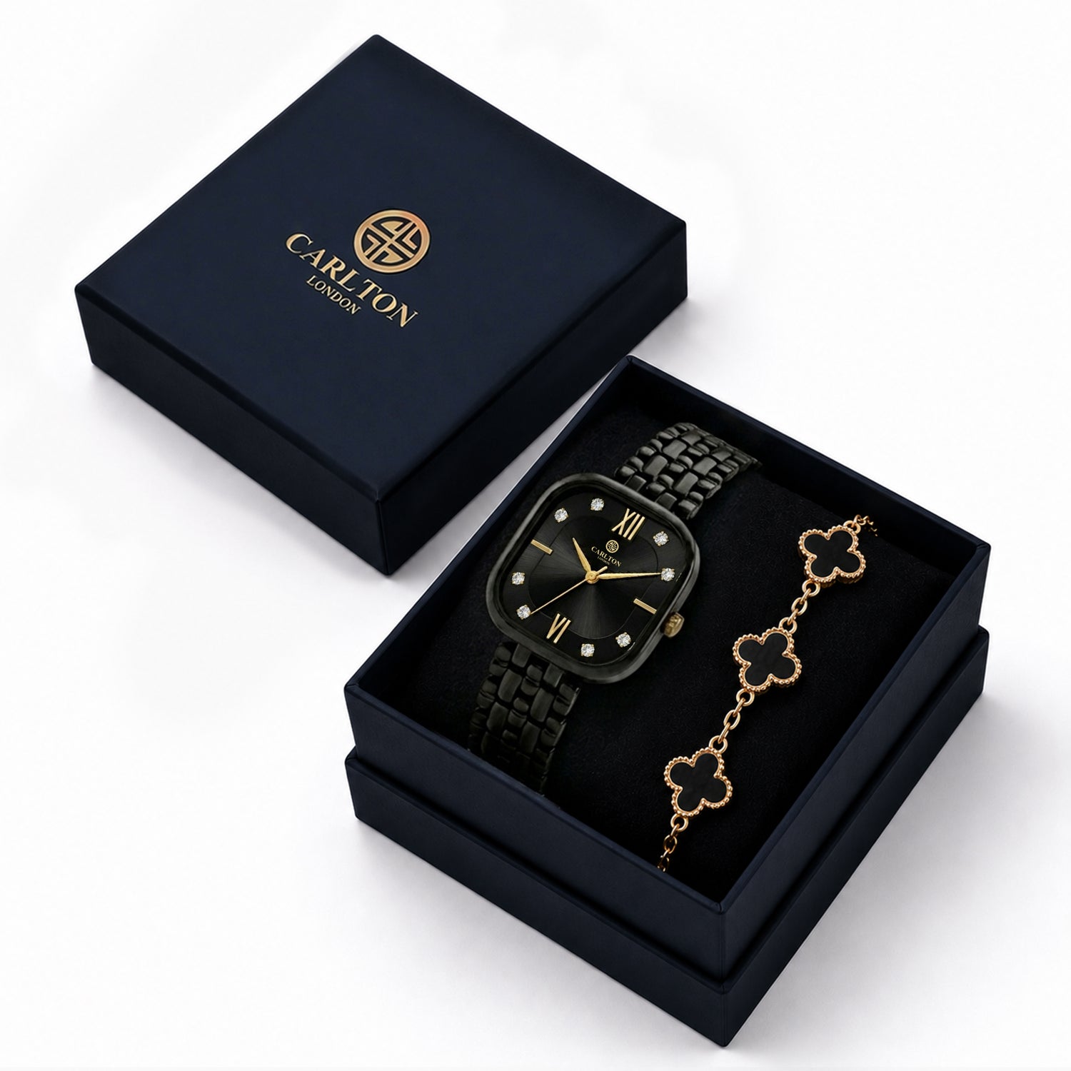 Gift Set Women - Chelsea &amp; Black Leaf Bracelet -CLPLG136