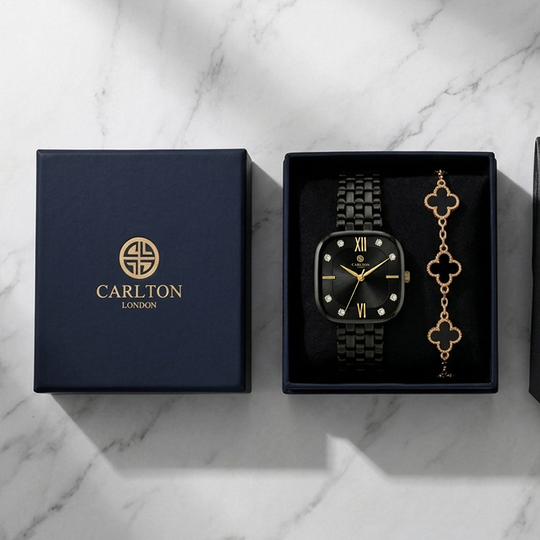 Gift Set Women - Chelsea &amp; Black Leaf Bracelet -CLPLG136