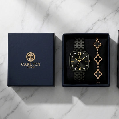 Gift Set Women - Chelsea &amp; Black Leaf Bracelet -CLPLG136