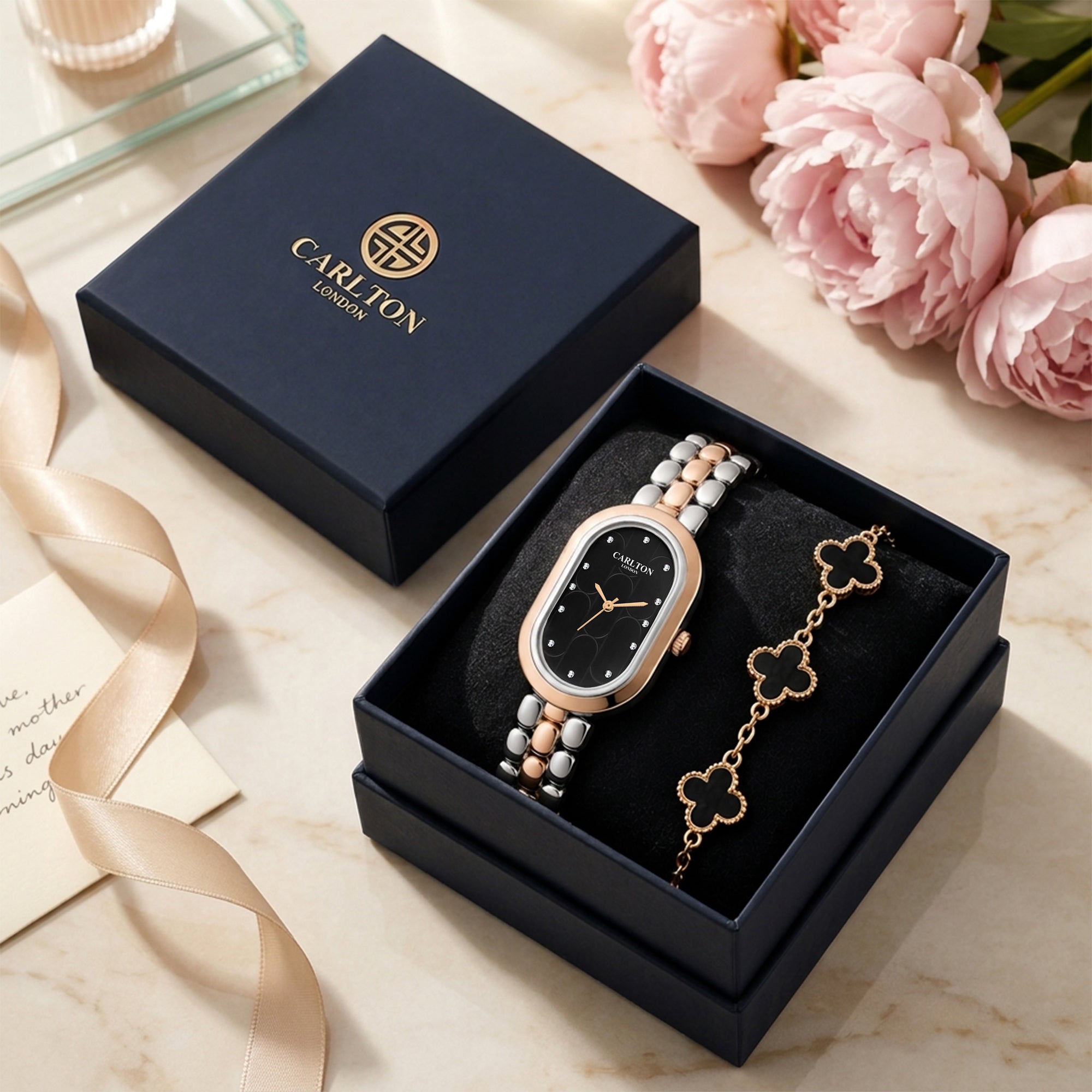 Gift Set Women - Cecil Black Leaf Bracelet -CLPLG133