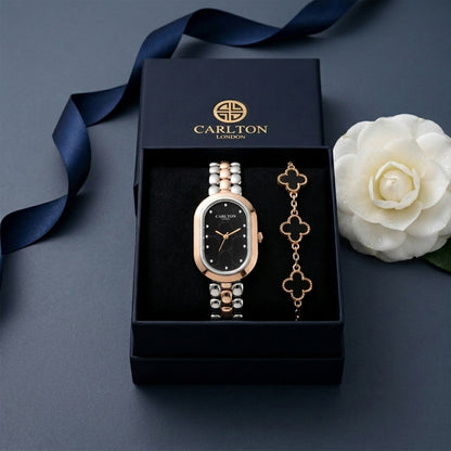 Gift Set Women - Cecil Black Leaf Bracelet -CLPLG133