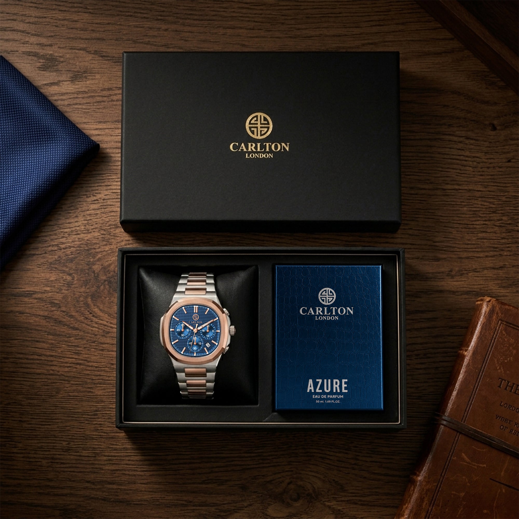 Gift Set Men - Parker Watch &amp; Azure Perfume 50ML -CLPLG143