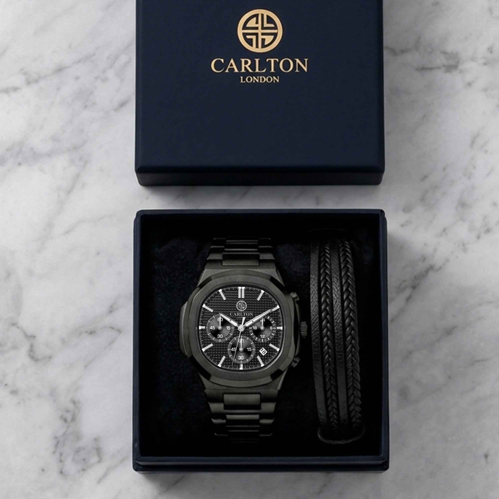 Gift Set Men - Parker &amp; Leather Multi Strap -CLPLG142