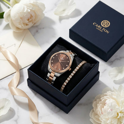 Gift Set Women - Harper Watch &amp; Tennis Bracelet -CLPLG140
