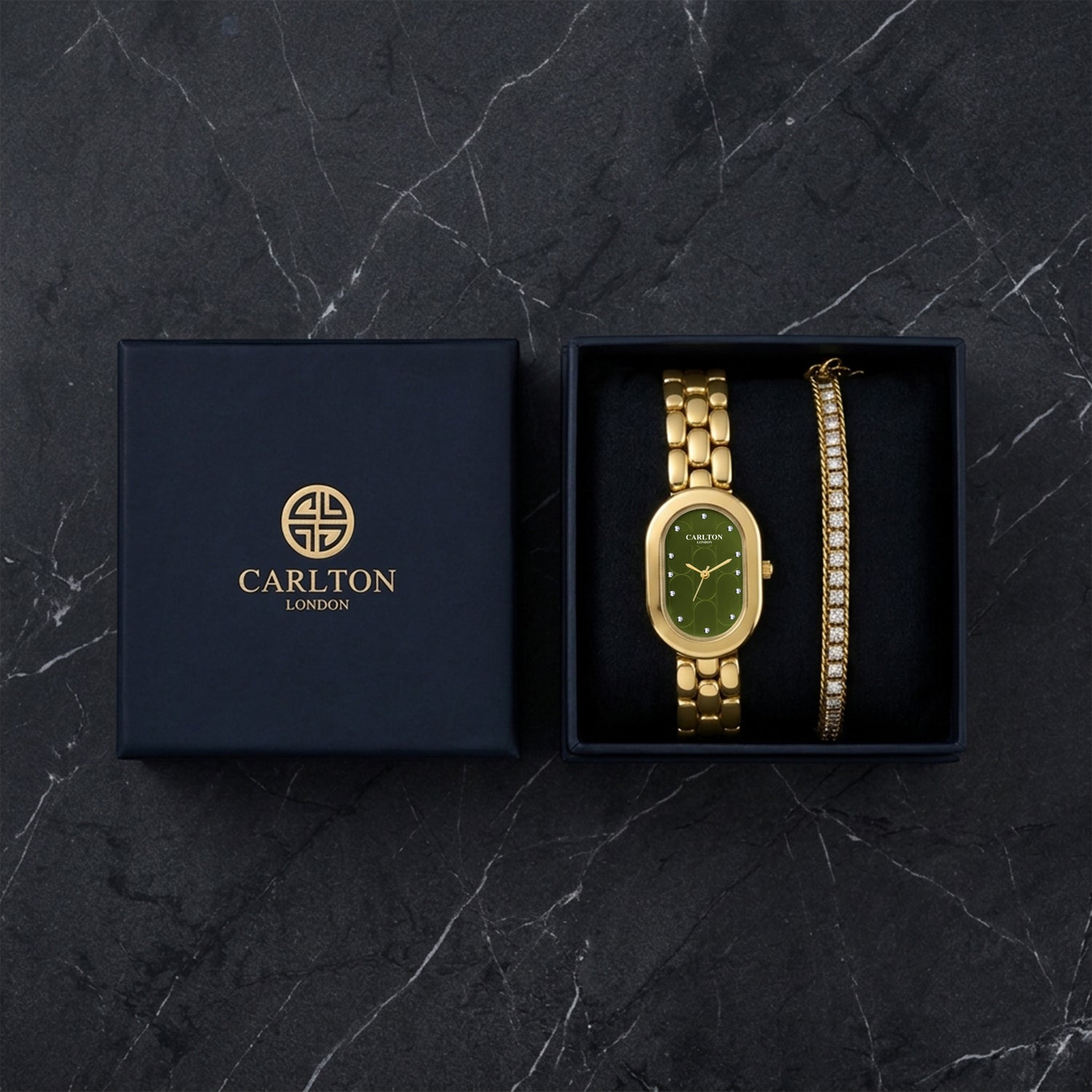 Gift Set Women - Cecil Gold &amp; Tennis Bracelet -CLPLG132