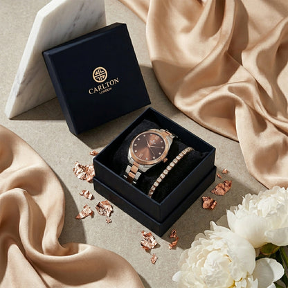 Gift Set Women - Harper Watch &amp; Tennis Bracelet -CLPLG140