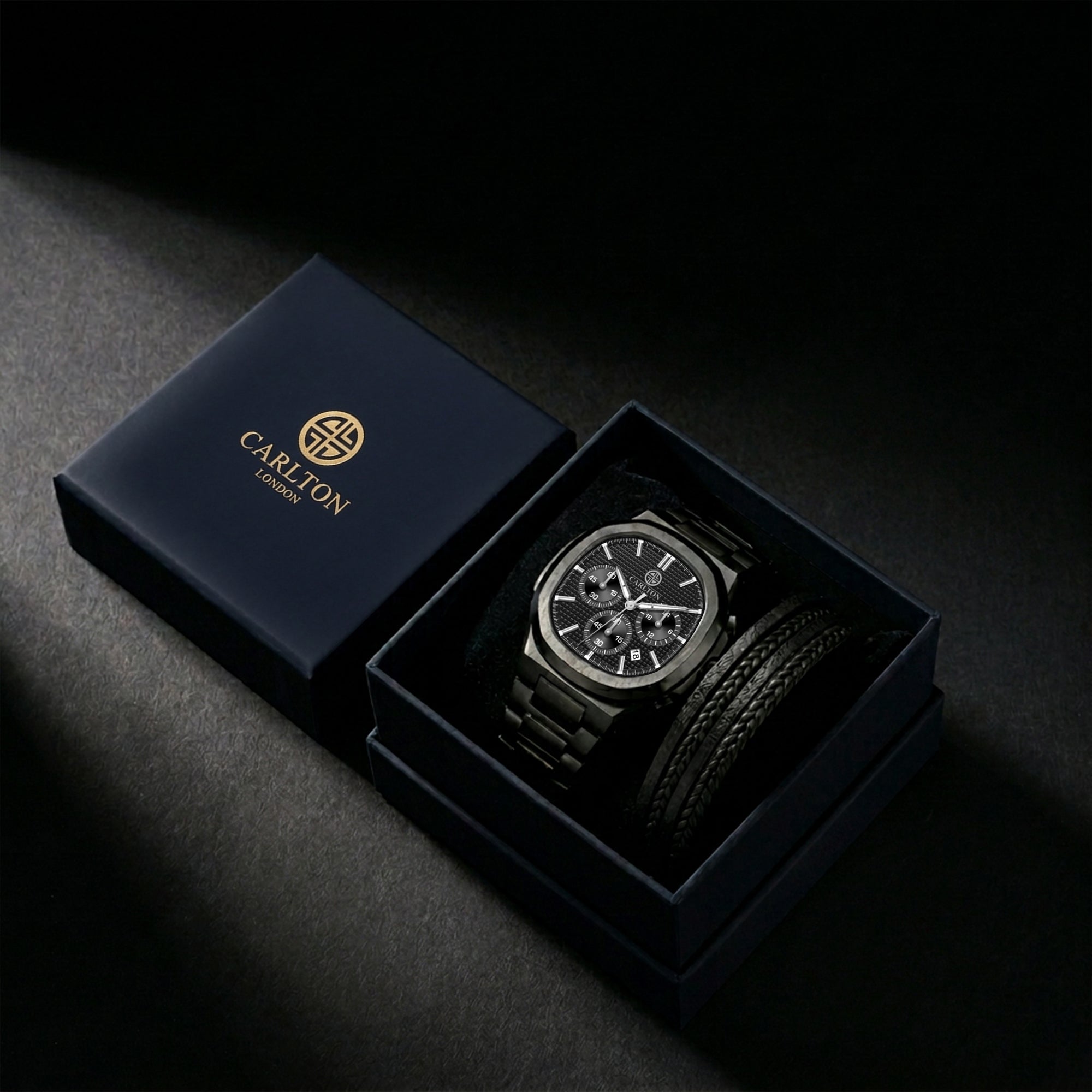 Gift Set Men - Parker &amp; Leather Multi Strap -CLPLG142