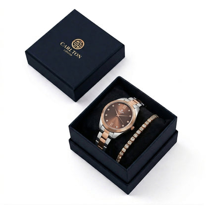Gift Set Women - Harper Watch &amp; Tennis Bracelet -CLPLG140