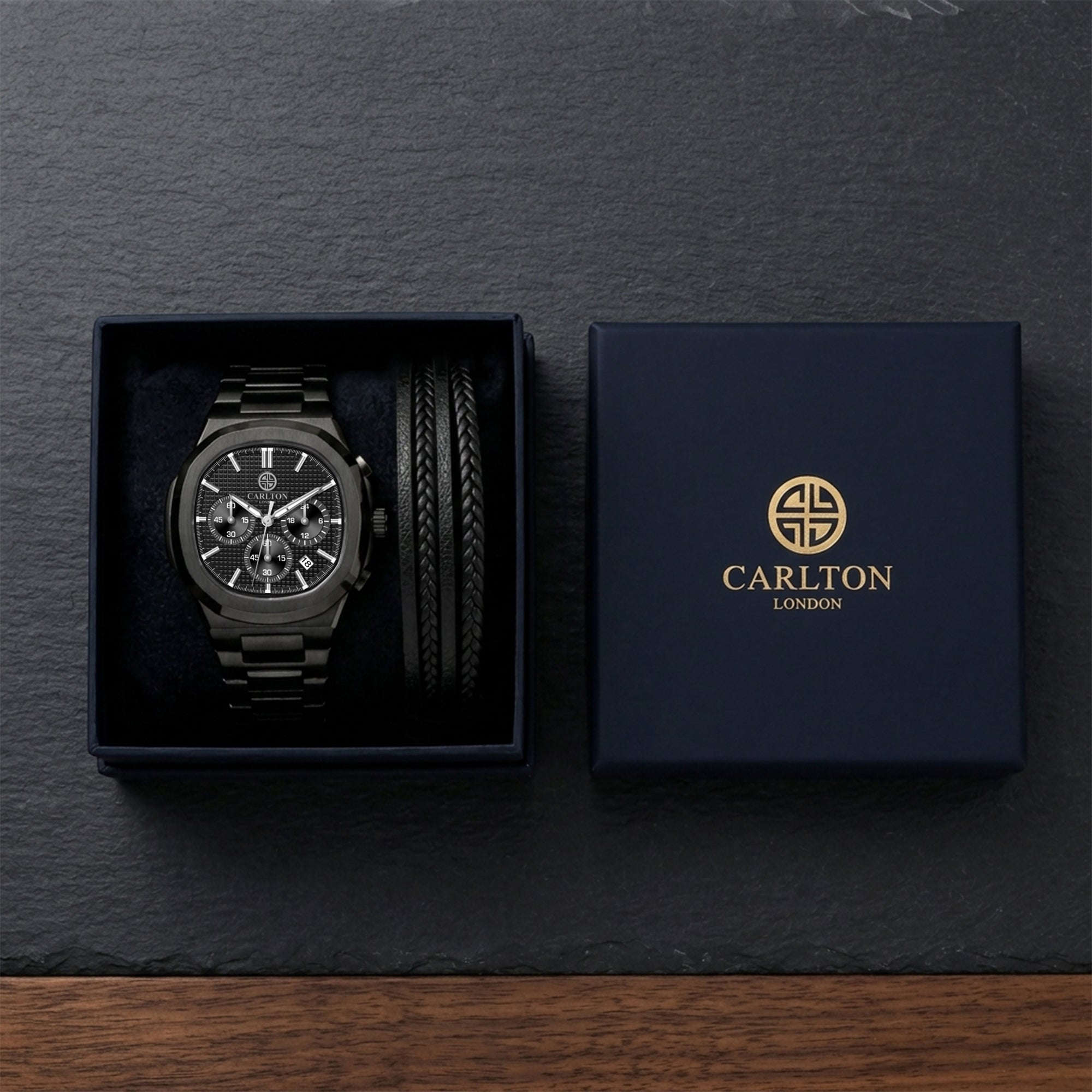 Gift Set Men - Parker &amp; Leather Multi Strap -CLPLG142