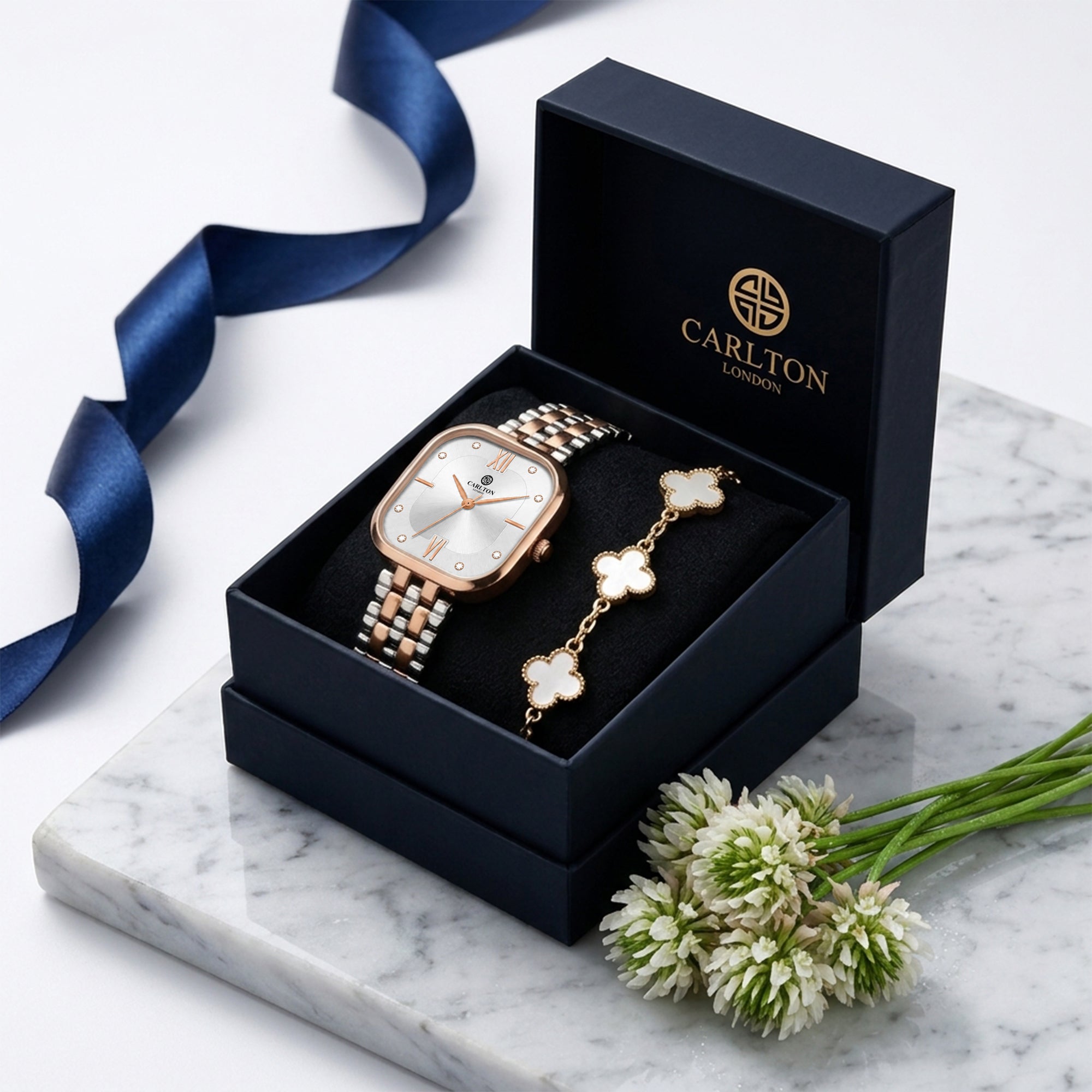 Gift Set Women - Chelsea &amp; White Leaf Bracelet -CLPLG135