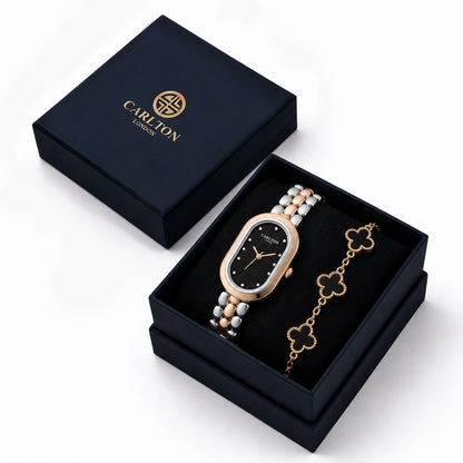 Gift Set Women - Cecil Black Leaf Bracelet -CLPLG133