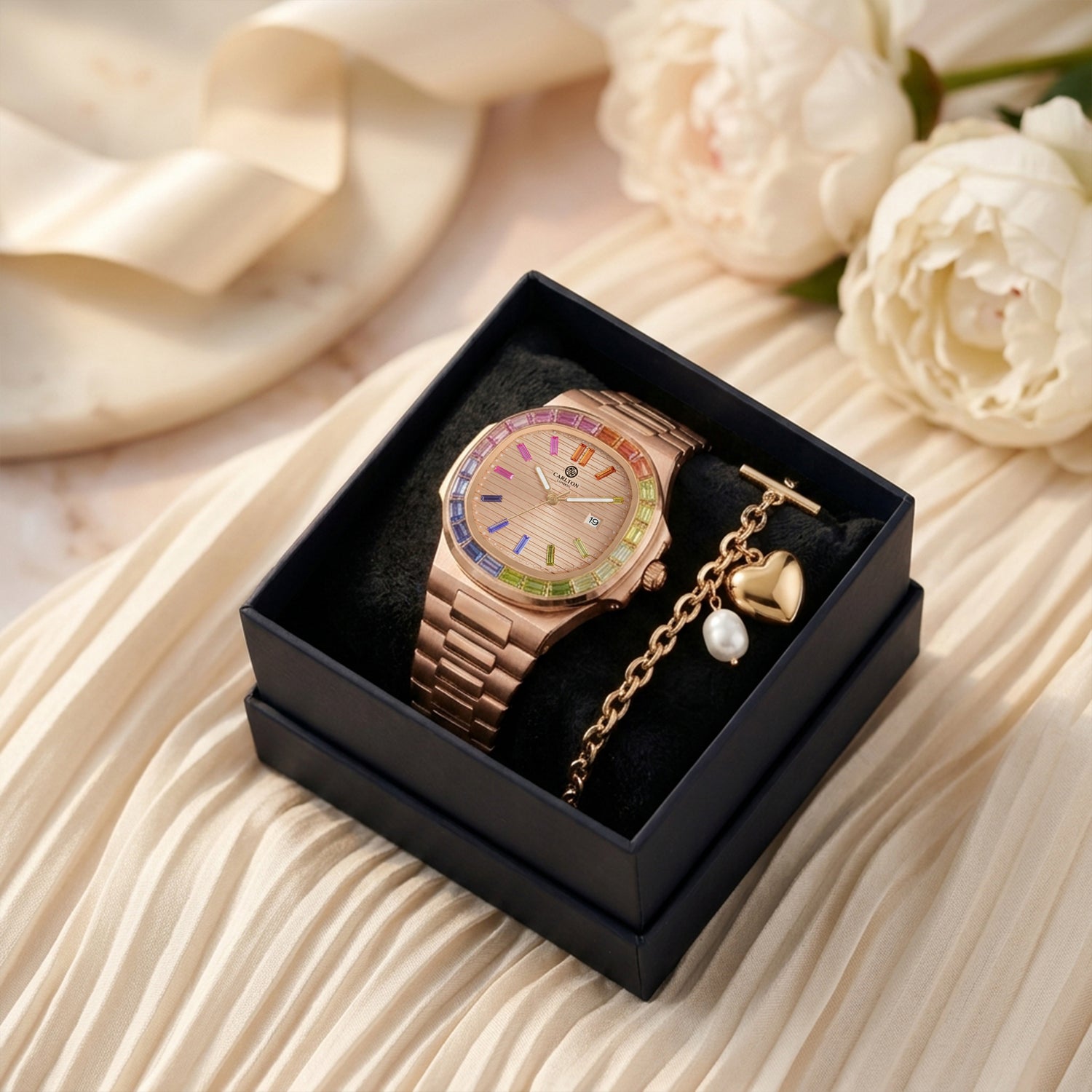 Gift Set Women - Grace &amp; Heart Pearl Bracelet -CLPLG137