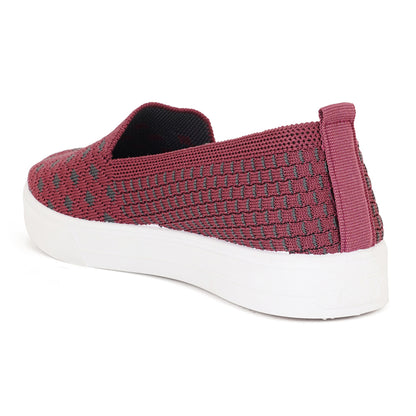Women Comfortable Flyknit Lightweight Slip-On Sneakers