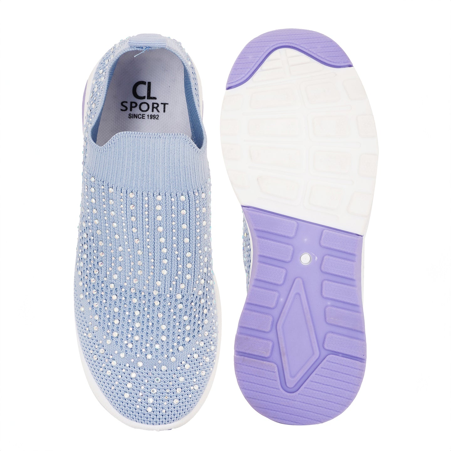 Women Embellished Flyknit Lightweight Slip-On Sneakers