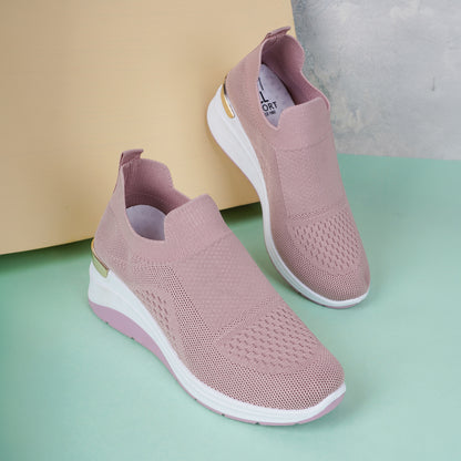 Women Comfortable Flyknit Lightweight Slip-On Sneakers