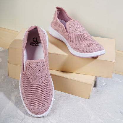 Women Comfortable Flyknit Lightweight Slip-On Sneakers