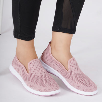 Women Comfortable Flyknit Lightweight Slip-On Sneakers