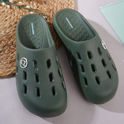 Men Perforated Slip On Mule Clogs
