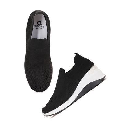 Women Comfortable Flyknit Lightweight Slip-On Sneakers