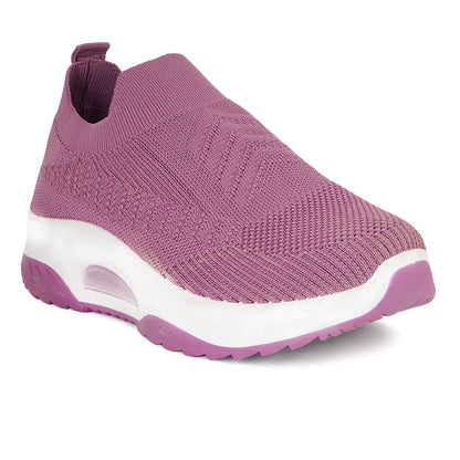 Women Comfortable Flyknit Lightweight Slip-On Sneakers