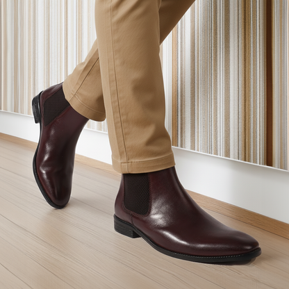 Style and Comfort Leather Classic Ankle Boots for Men