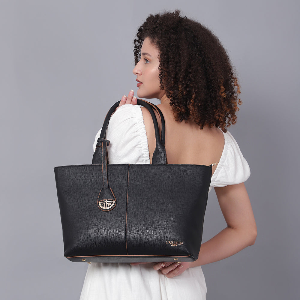 Women Structured Handheld Bag with Tasselled