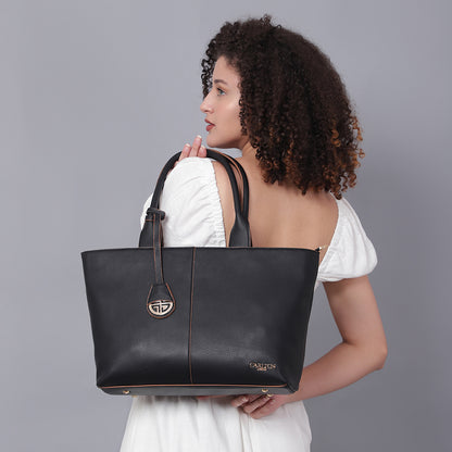 Women Structured Handheld Bag with Tasselled
