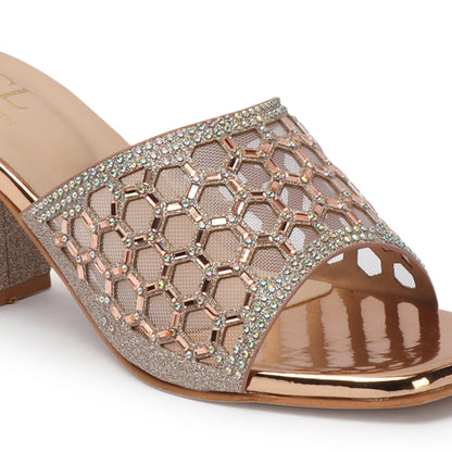 Women Embellished Block Heel Sandals