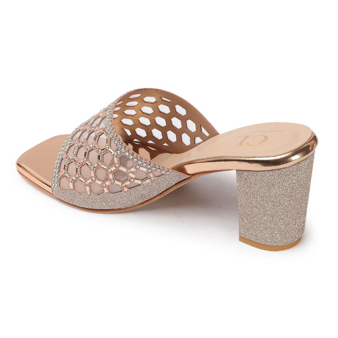 Women Embellished Block Heel Sandals