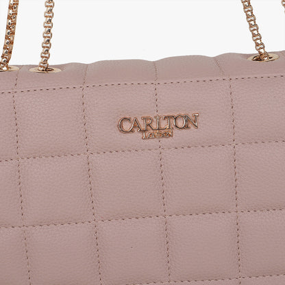 Women Textured Structured Sling Bag with Quilted