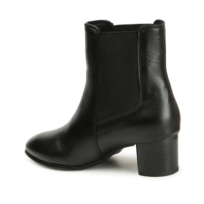 Women Casual Block-Heeled Chelsea Boots
