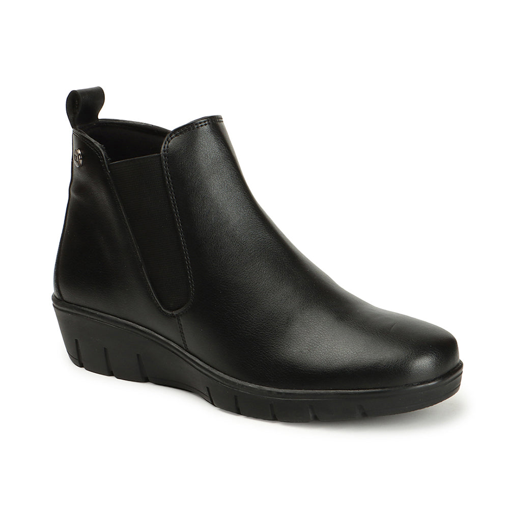 Women Synthetic Solid Sild Zipper Chelsea Boots