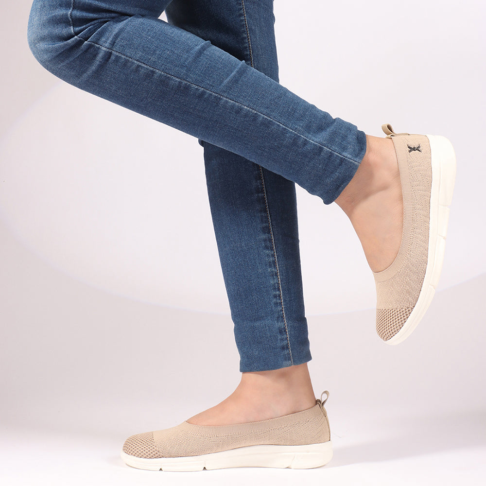 Women FlyKnit Comfort Slip On Ballet Flats