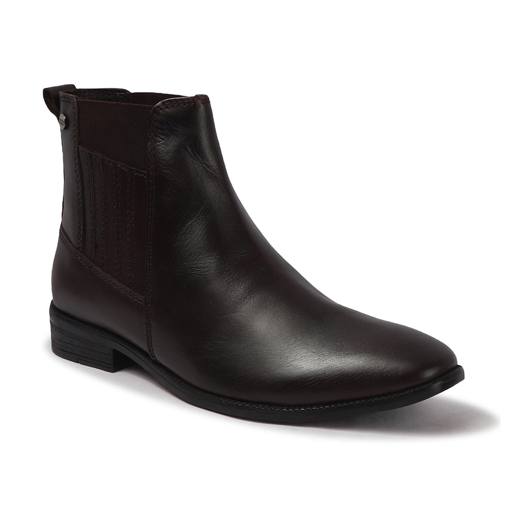 Elegant Classic Leather Ankle Boots for Men